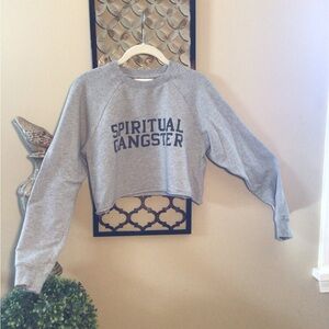 Spiritual Gangster Cropped Sweatshirt
